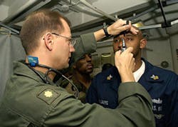 300px Us Navy 040531 N 9630b 025 U s Navy Flight Surgeon Lt Cmdr Scott Carlson Of Downers Grove Ill Performs And Eye Examination On Operation Specialist 1st Class Naron Williams Of Jacksonville Fla 300px Us Navy 040531 N 9630b 025 U s Navy Flight Surgeon Lt Cmdr Scott Carlson Of Downers Grove Ill Performs And Eye Examination On Operation Specialist 1st Class Naron Williams Of Jacksonville Fla