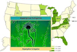 Aspergillus Outbreak Map Aspergillus Outbreak Map