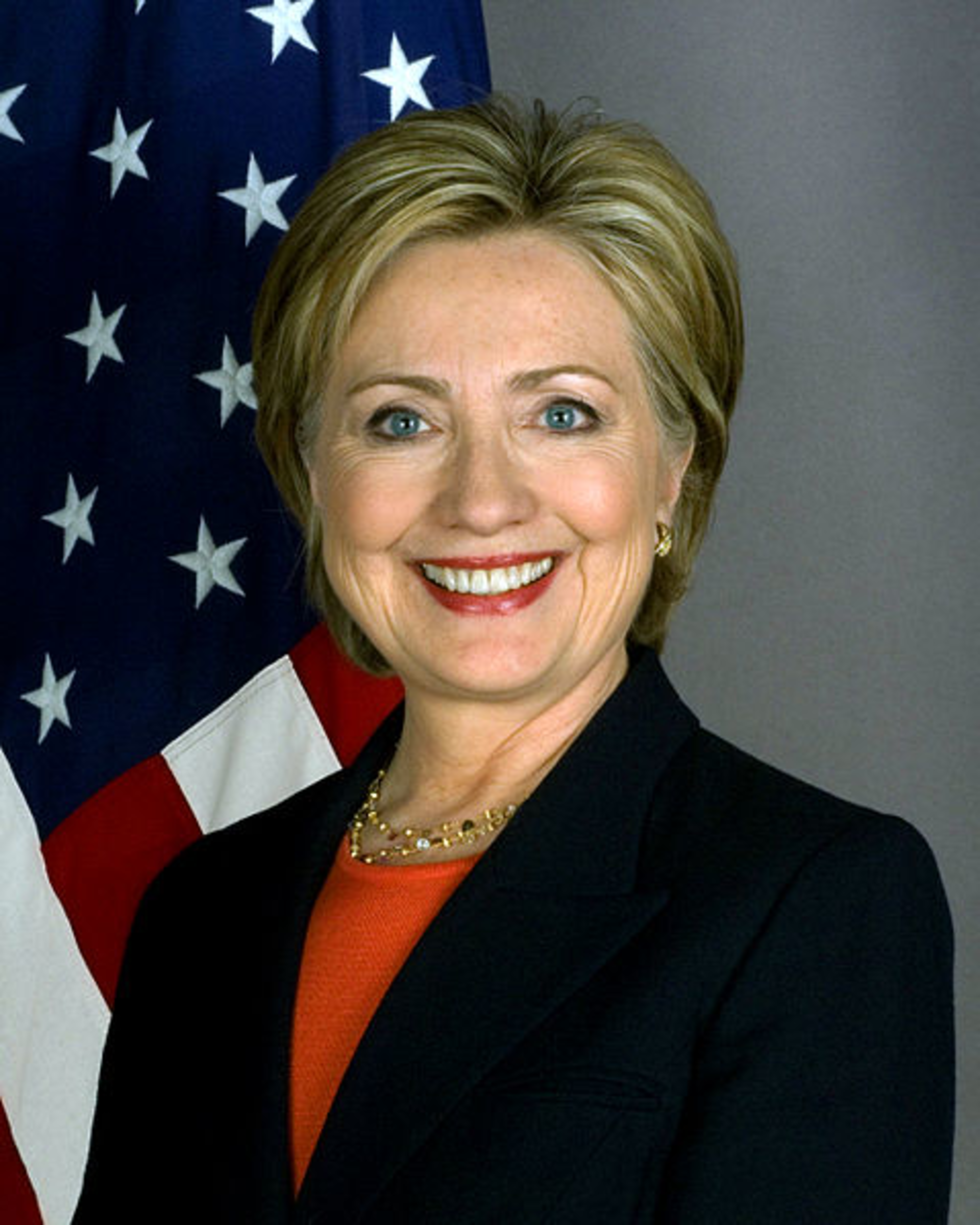 Hillary Clinton Official Secretary Of State Portrait Crop