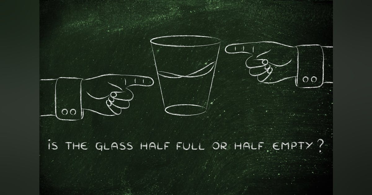 Full And Empty Glass Glasses For Drinks. Glass Full Of Water, Half