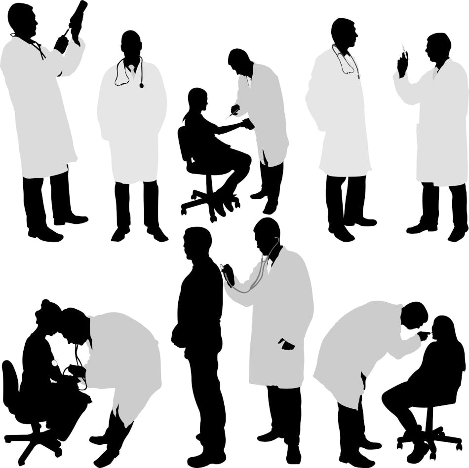 Physicians And Patients Sillhouette