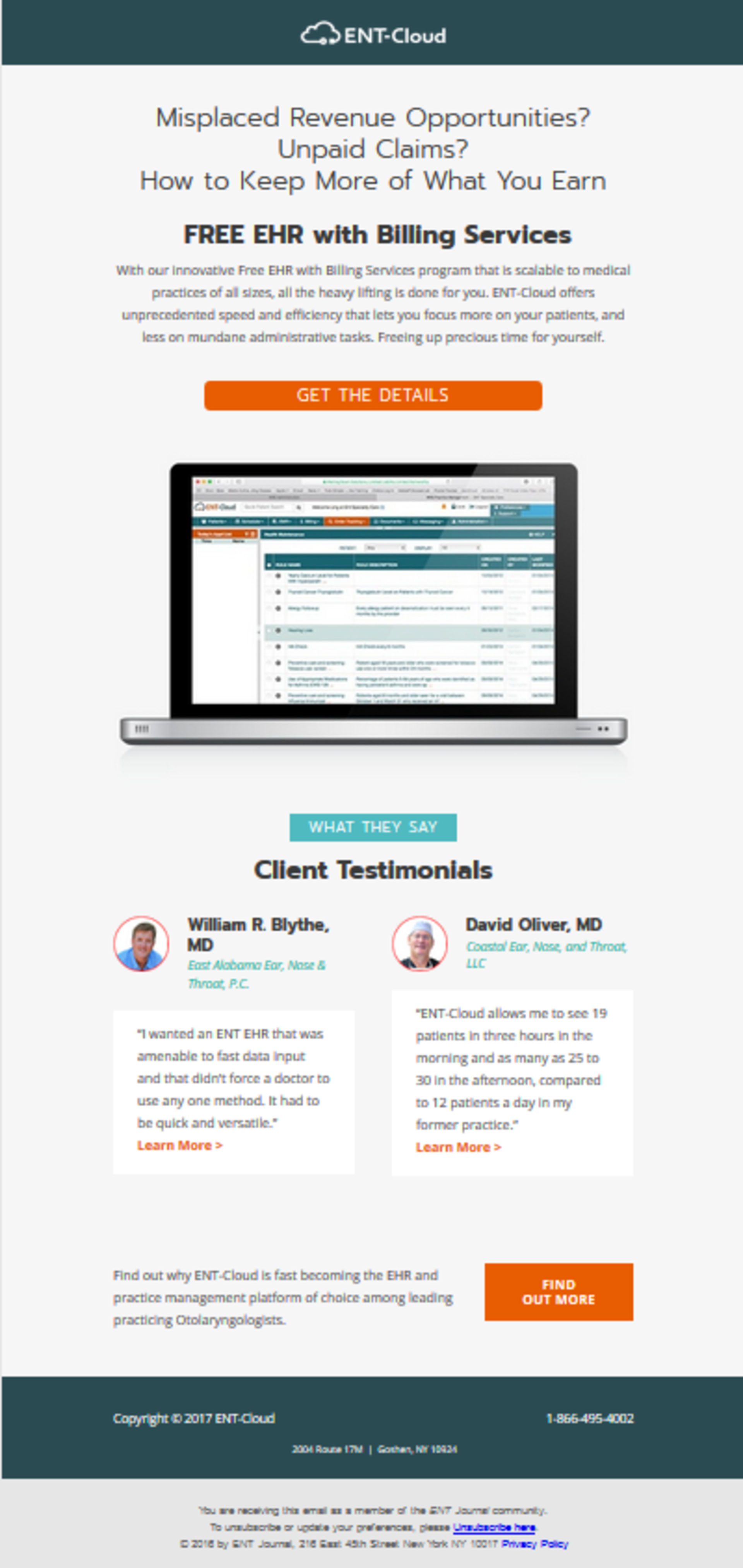 Ent Custom Email Sample