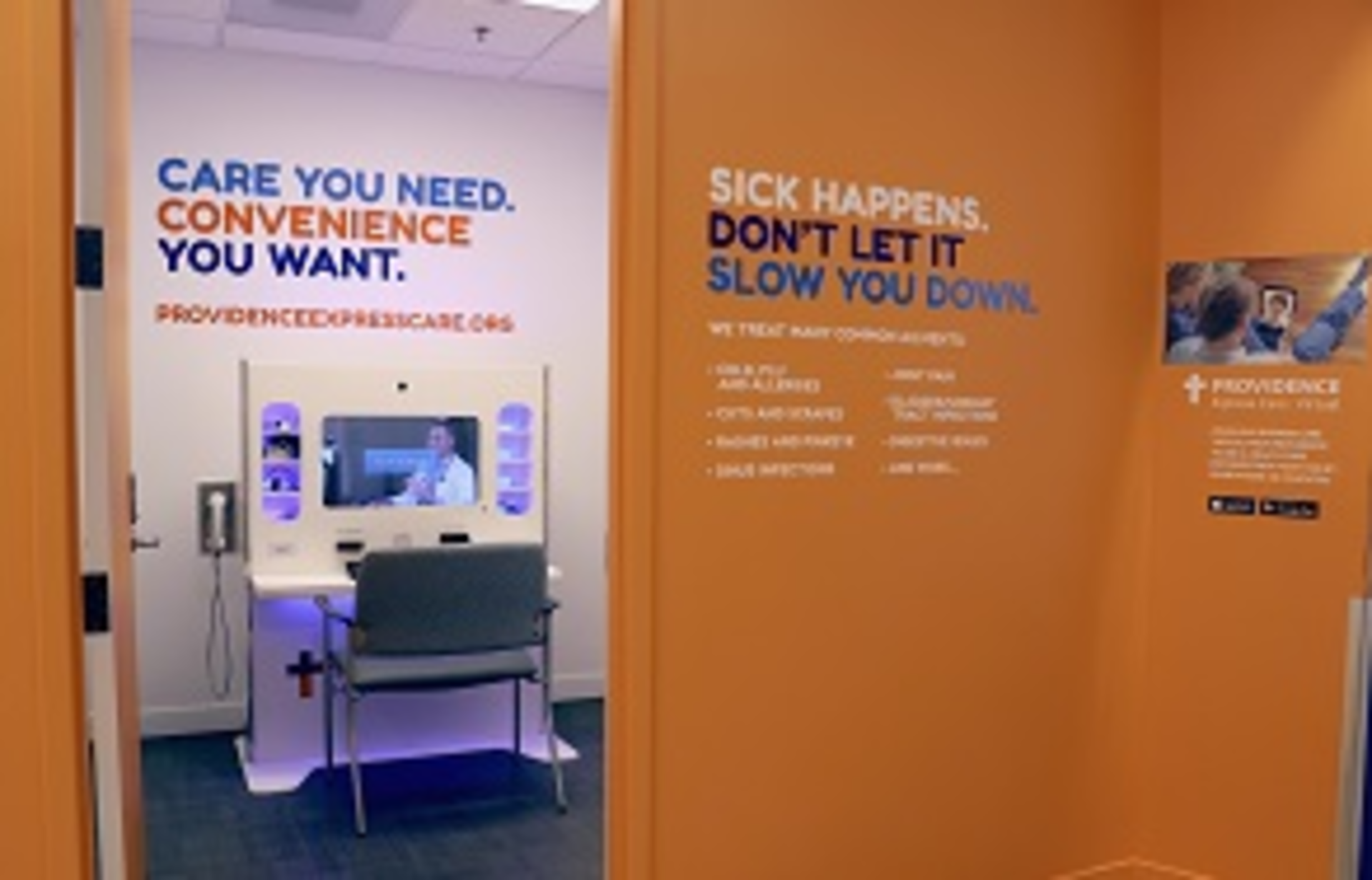 Providence Express Care Virtual Kiosk Pdx Airport