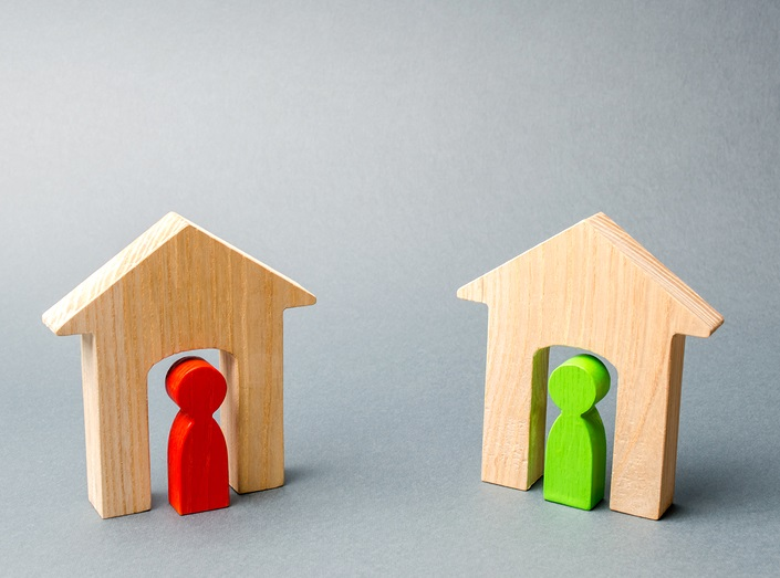 Bigstock Two Wooden Houses With Neighbo 295644472 5d7d4cebd811e