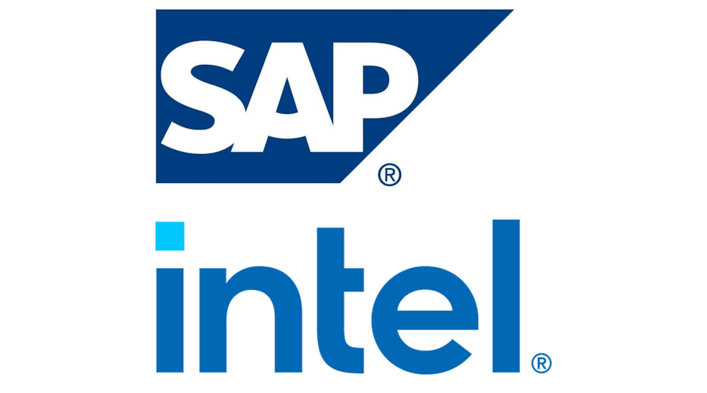 Intel + Sap Logos Stacked