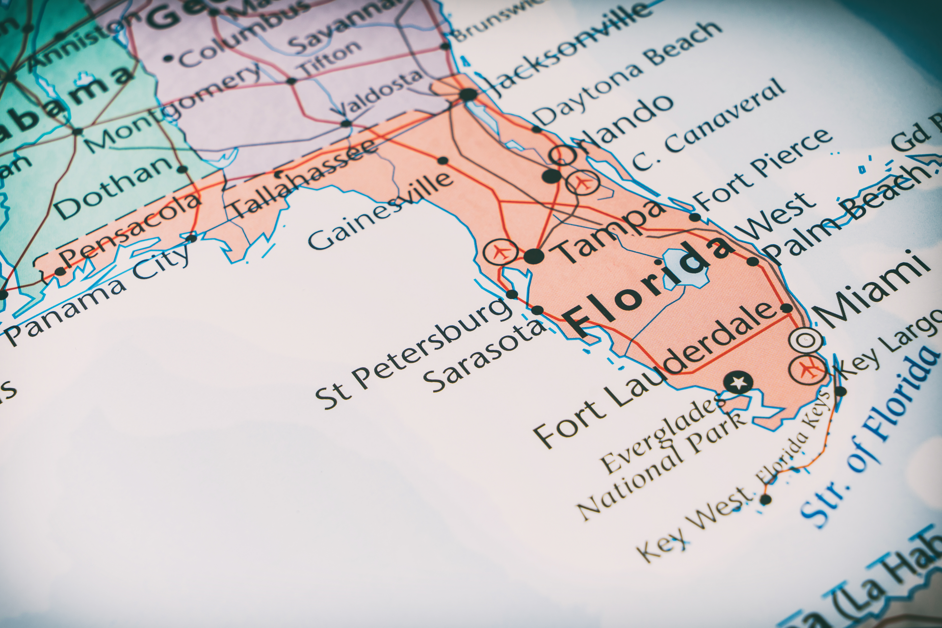 Bigstock Florida On The Map The Concep 207860587 5fa95ec071e6a
