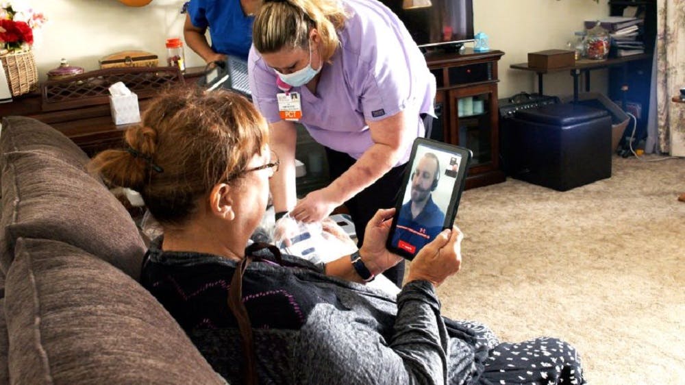 OSF OnCall includes digital platforms and software to connect people with care 24/7 using smartphone apps, text-based check-ins and video visits with live support. OSF HealthCare also has a hospital-at-home program.