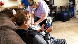 OSF OnCall includes digital platforms and software to connect people with care 24/7 using smartphone apps, text-based check-ins and video visits with live support. OSF HealthCare also has a hospital-at-home program. OSF OnCall includes digital platforms and software to connect people with care 24/7 using smartphone apps, text-based check-ins and video visits with live support. OSF HealthCare also has a hospital-at-home program.