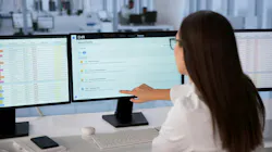 healthcare professional looking over medical documents