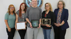 Pictured are the Innovative Healthcare Simulation Team bringing technology to the staff at the VA in Las Vegas. Pictured, from left to right: Laura Brenton, Dr. Carissa Hernandez, Quentin Hart, Bonnie Barti, Dr. Desiree Crawford.