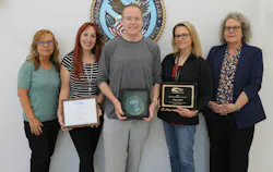 Pictured are the Innovative Healthcare Simulation Team bringing technology to the staff at the VA in Las Vegas. Pictured, from left to right: Laura Brenton, Dr. Carissa Hernandez, Quentin Hart, Bonnie Barti, Dr. Desiree Crawford.