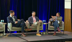 Healthcare leaders (from left) Jeff Reeves, M.D., Josh Glandorf, and Trevor Bennett explored how to bring AI and connected technologies into operating rooms responsibly — balancing patient and workforce needs, measurable value, and careful validation with the promise of greater efficiency.